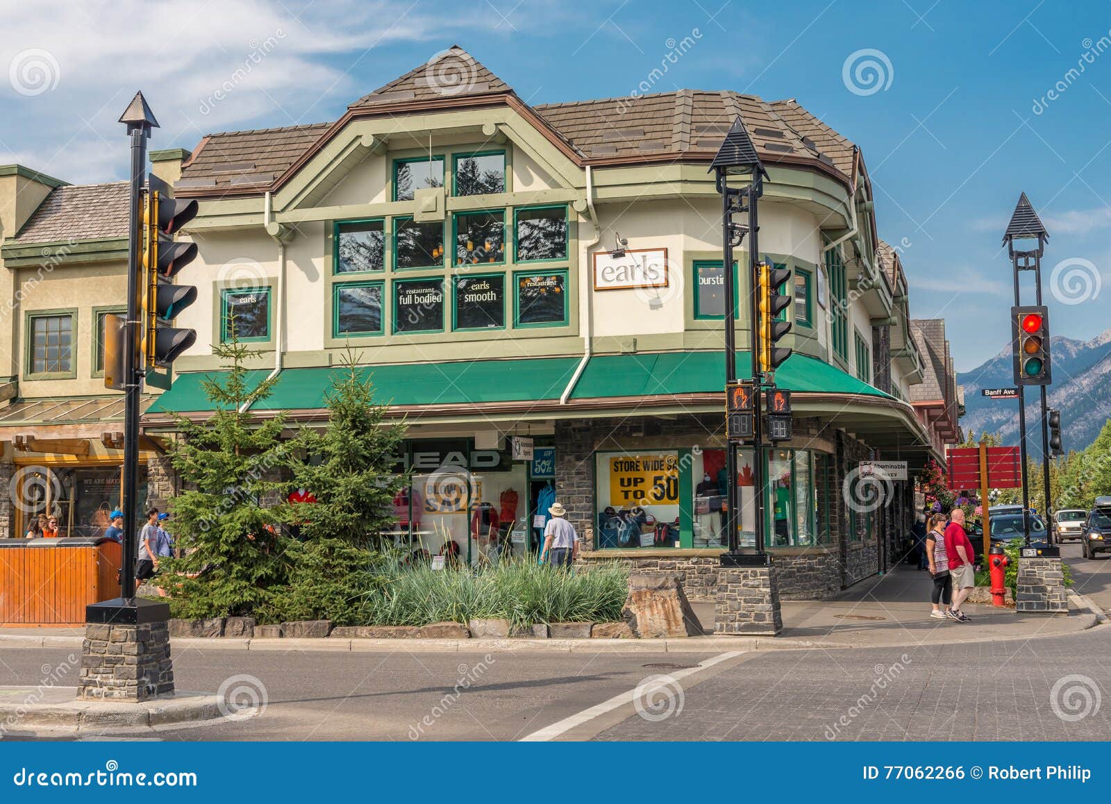 Retail Store Architecture of Banff Editorial Photo Image of park