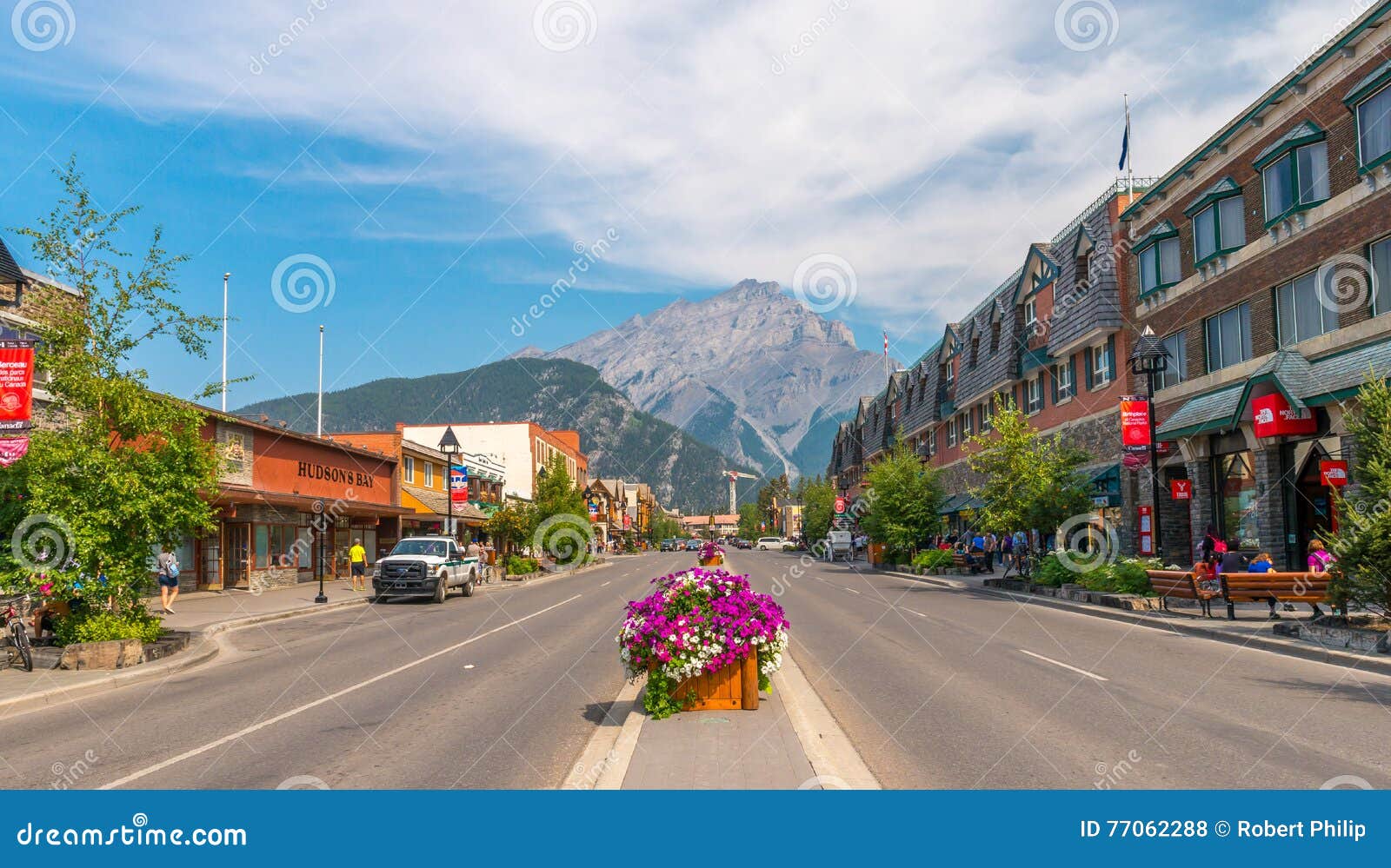 Retail Store Architecture of Banff Editorial Stock Photo Image of