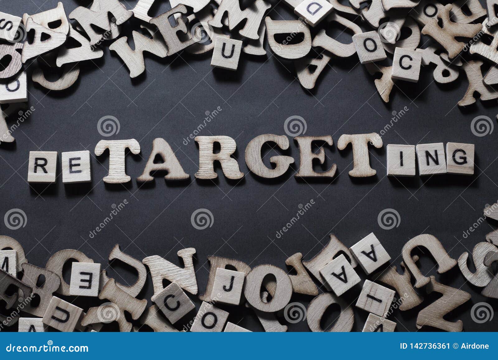 retargeting. business marketing words typography concept