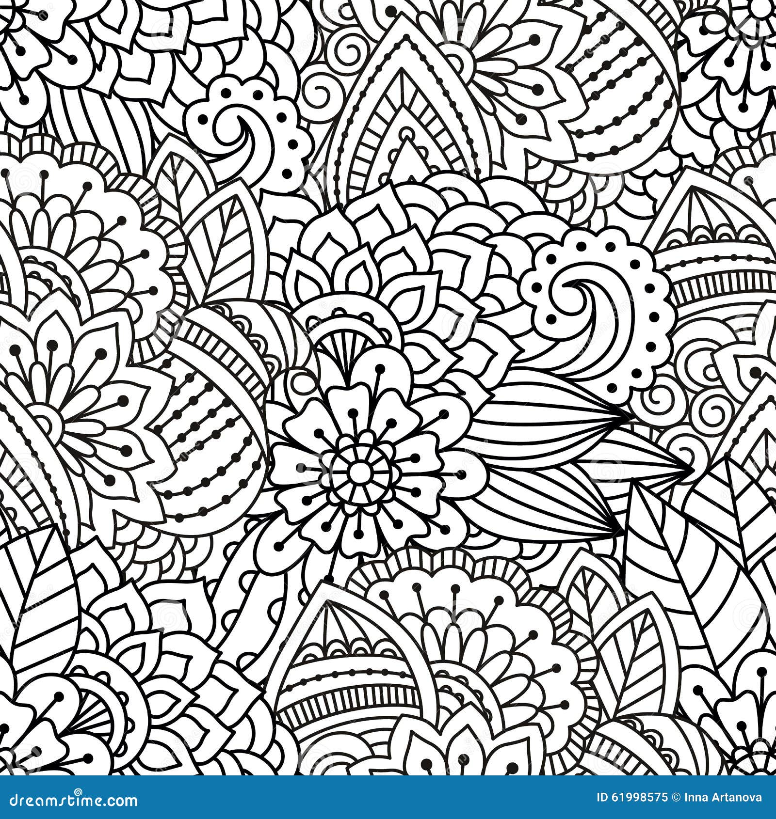 Reticolo in bianco e nero senza giunte Disegno merletto Libera da Diritti