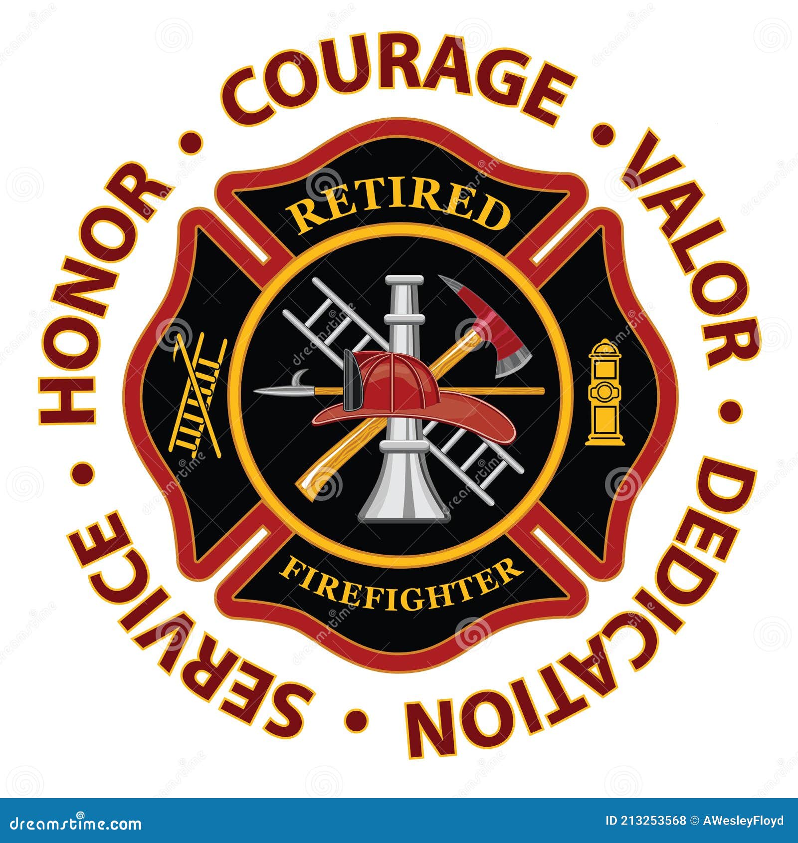 retired firefighter honor courage valor