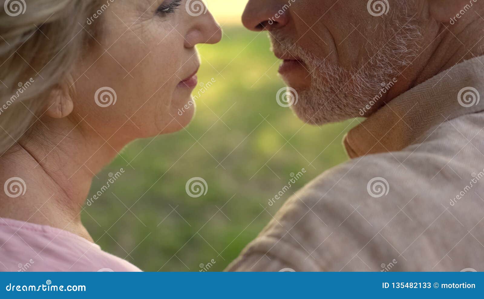 retired husband and wife enjoying time together, couple closeness, passion