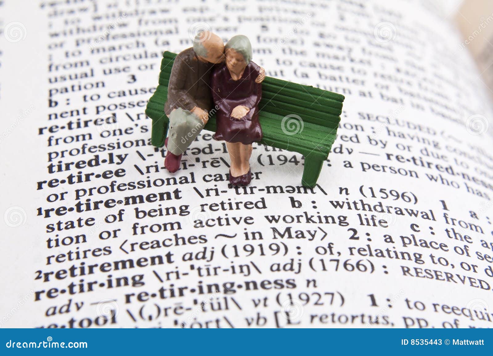 Retirement Definition Stock Photos - Image: 8535443