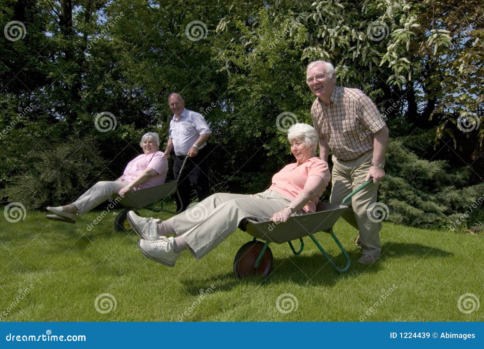 Retirement fun stock image. Image of couple, summer, outdoors 1224439