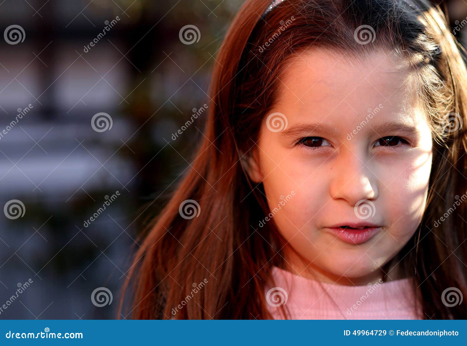 Retrato de uma menina de 7 anos