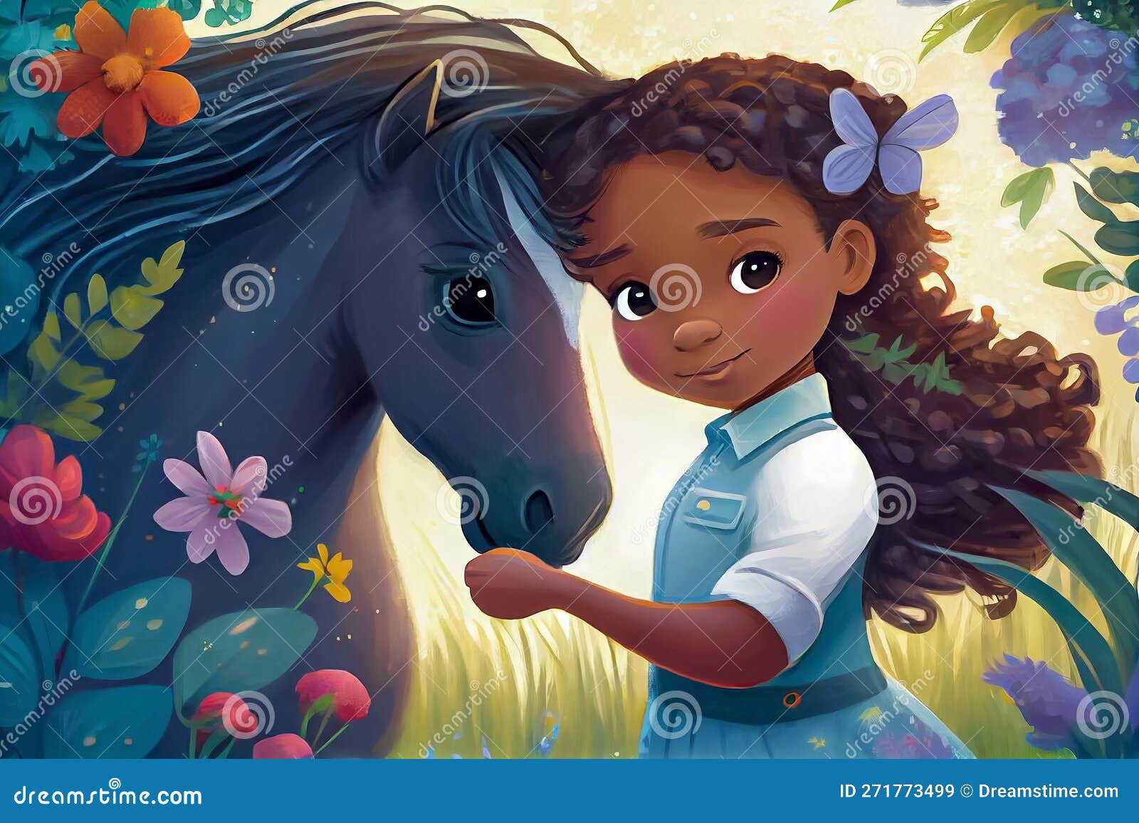 Desenhos Animados Bonitos Do Cavalo Do Desenho E Da Pintura Jogo  Educacional Para Crianças Ilustração do Vetor - Ilustração de livro,  enigma: 119843905