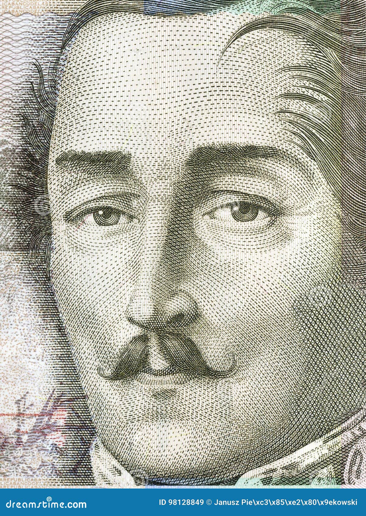 Retrato De Francisco De Paula Santander Imagem de Stock Imagem de