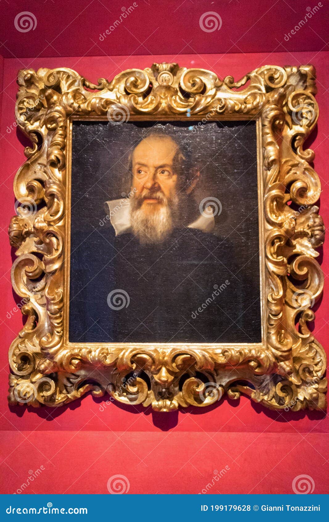 Retrato De Galileo Galilei De Justus Sustermans Foto De Archivo Editorial Imagen De Origen Remitir
