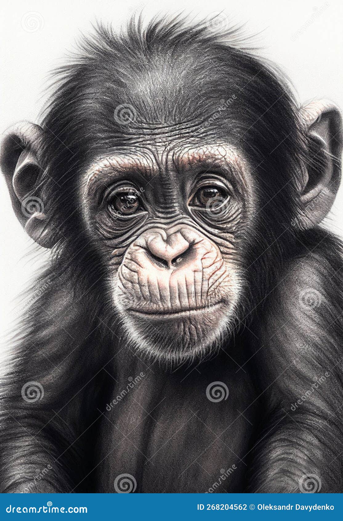 Ilustração Do Macaco Chimpanzé Ilustração Stock - Ilustração de estar,  reserva: 262269091