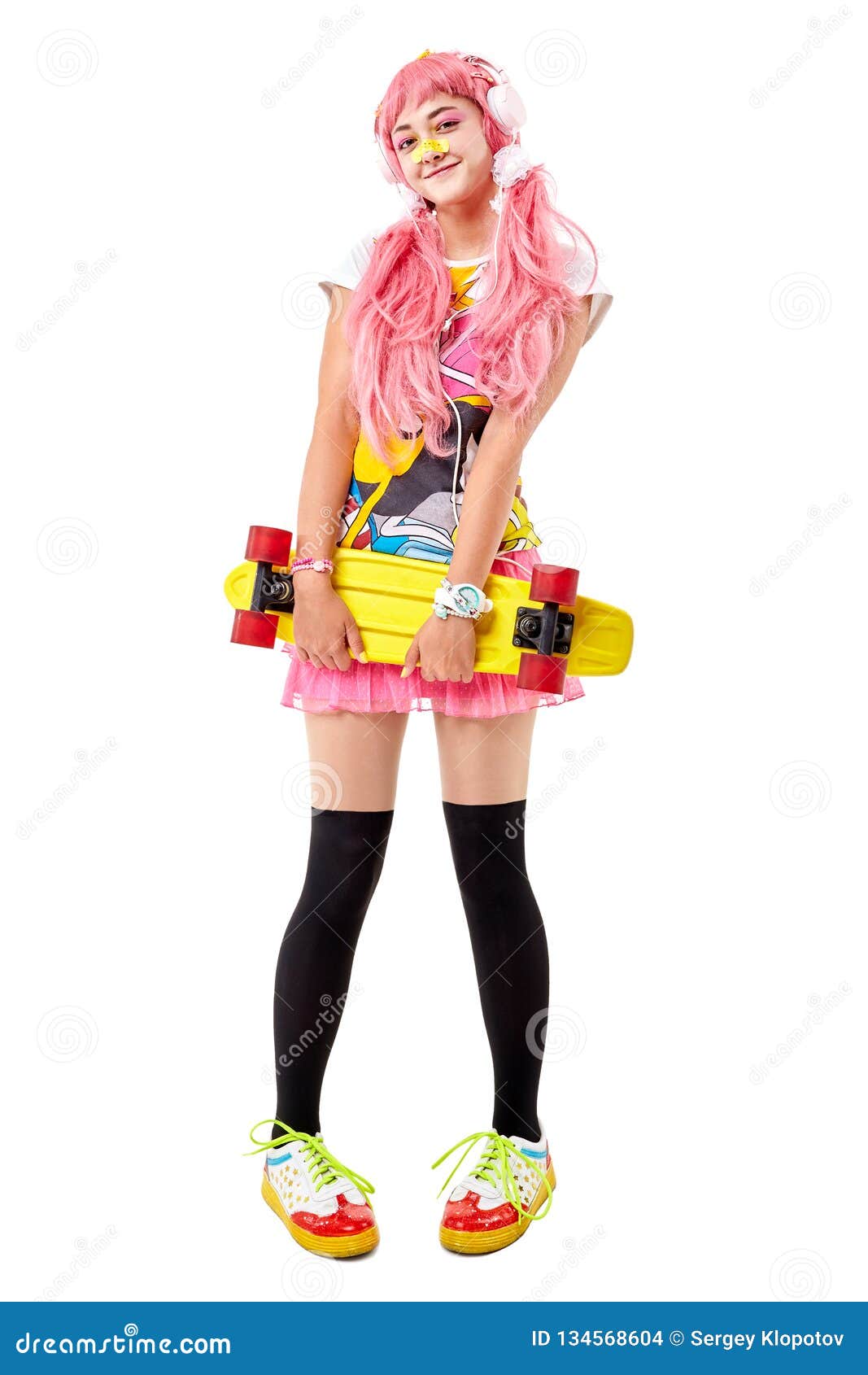 Menina de Anime no skate, skate de Menina de Anime