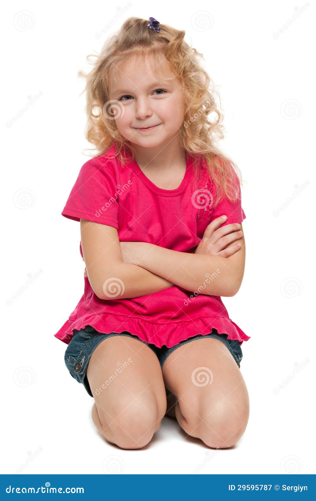 Retrato De Uma Menina No Vermelho Imagem De Stock Imagem De Sozinho Interior 29595787