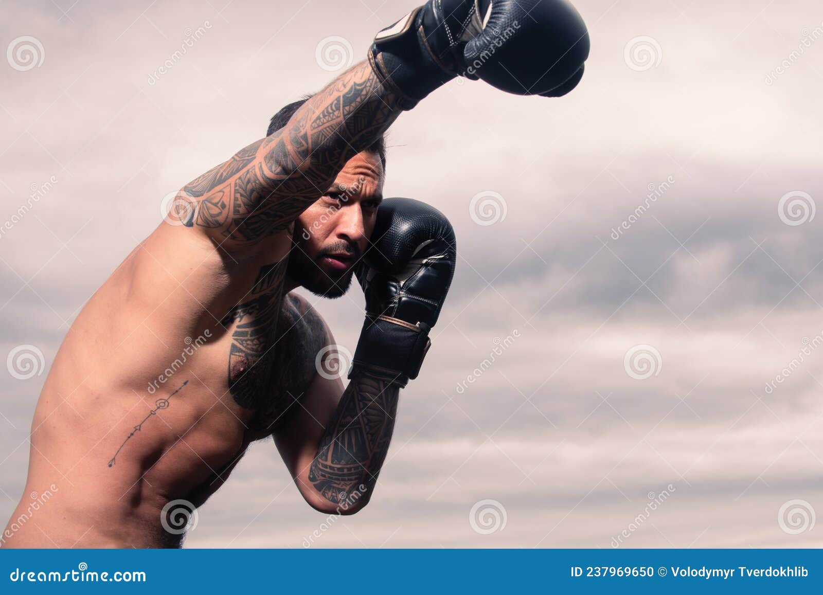 Retrato De Un Boxeador Hombre Fuerte Posando En Guantes De Boxeo. Luchador  Profesional Listo Para El Combate De Boxeo. Deportista Foto de archivo -  Imagen de salud, hermoso: 237969650