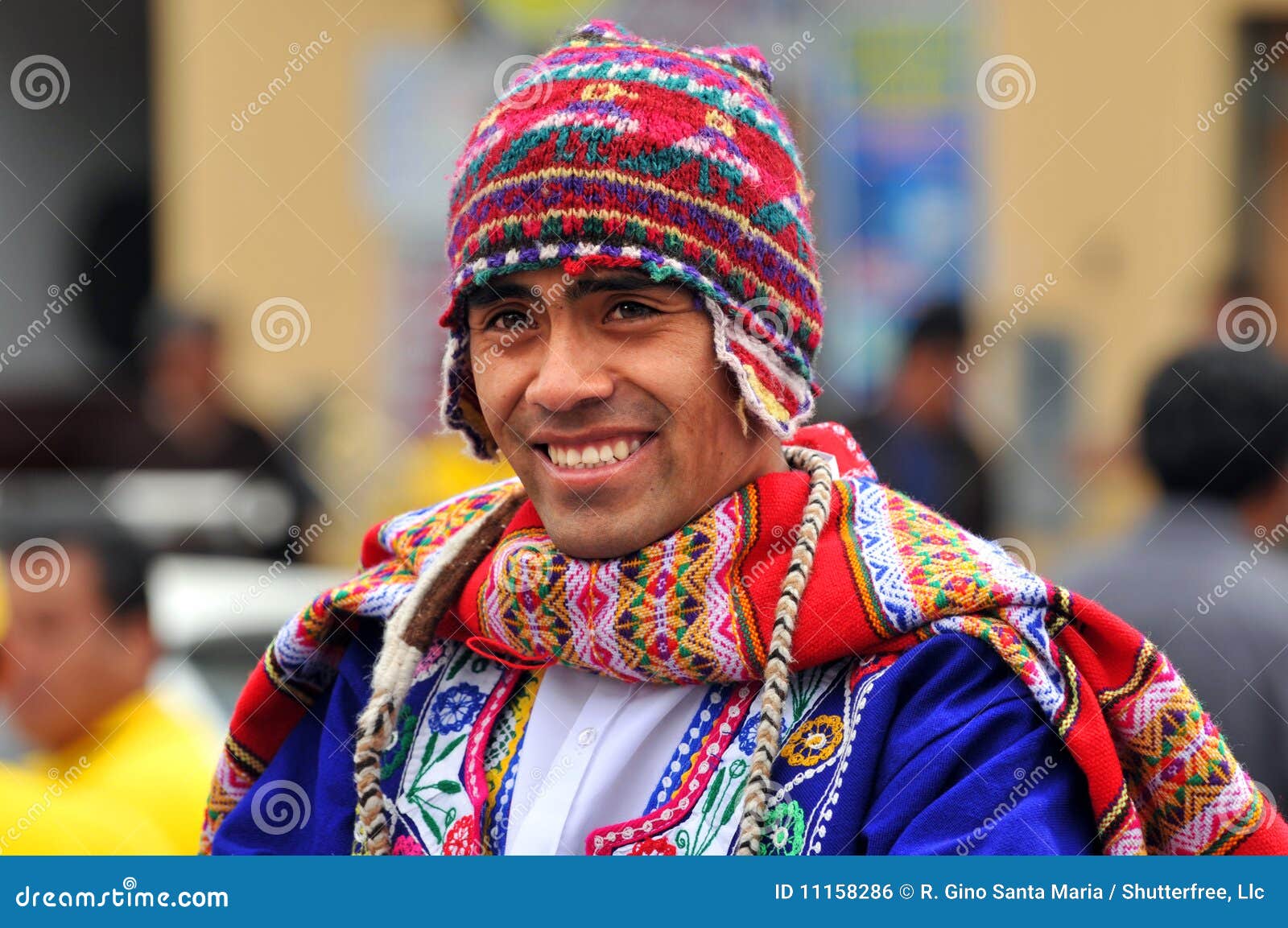 Retrato del hombre quechua foto editorial. Imagen de recorrido - 11158286