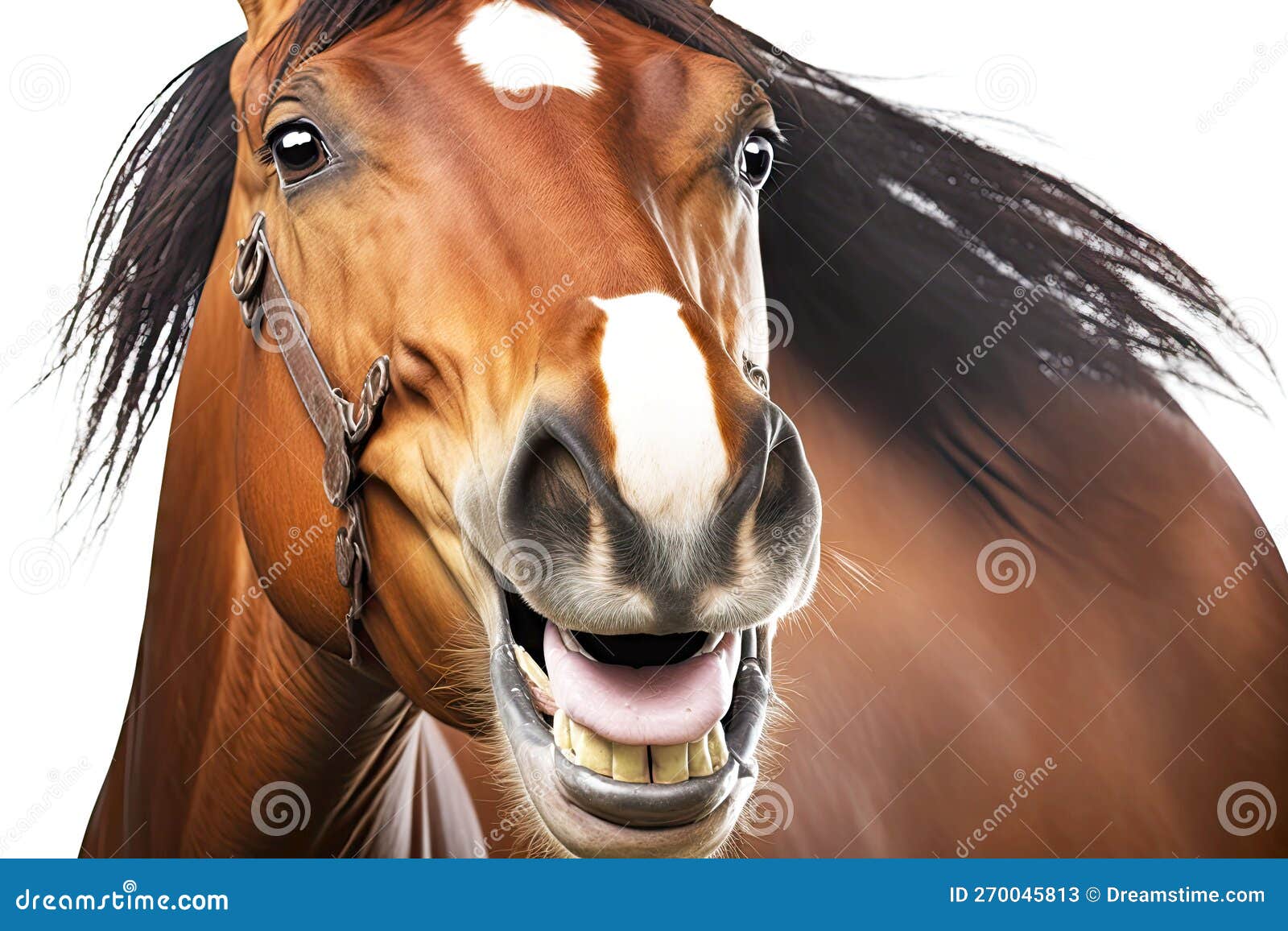 Cavalos sorrindo