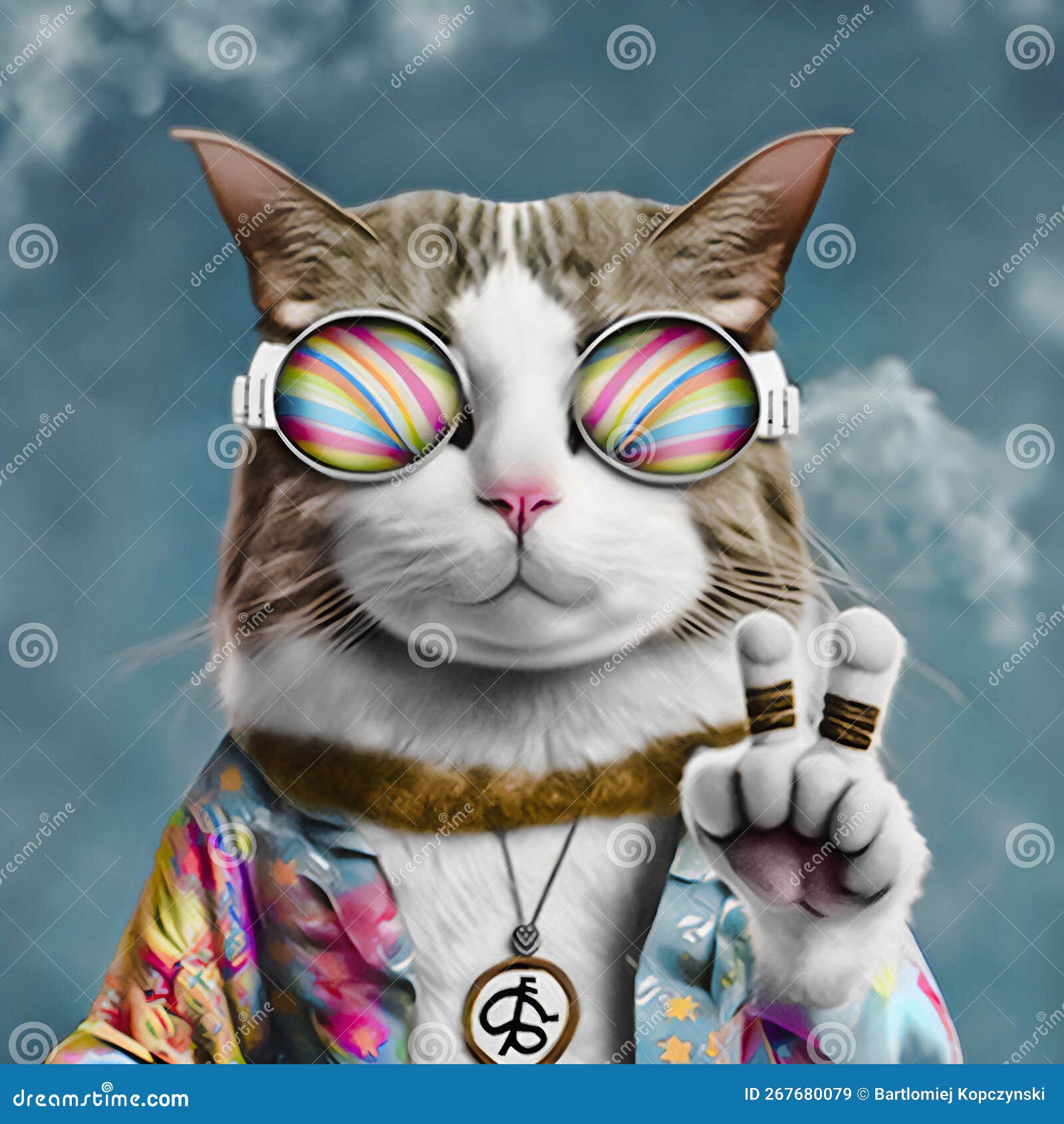 Pintura Digital gato pets (entregue via email)