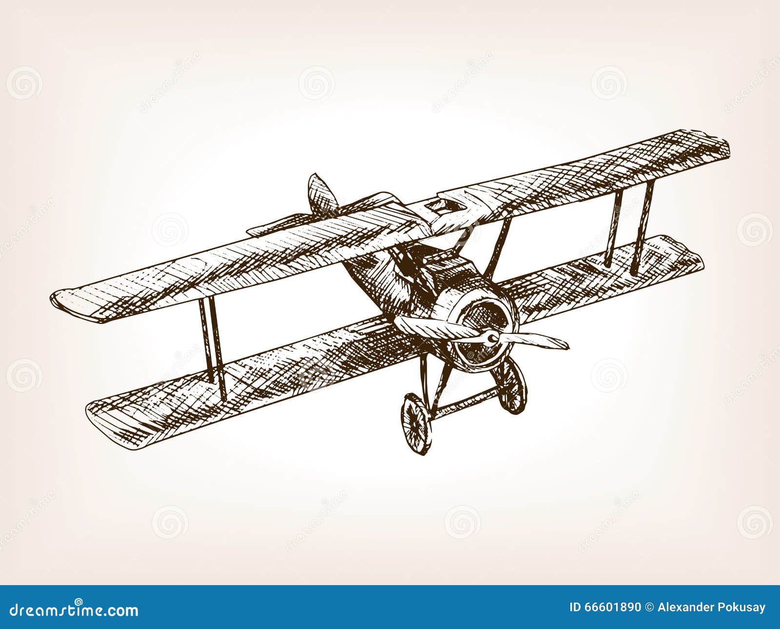 Biplane line icon Royalty Free Vector Image - VectorStock