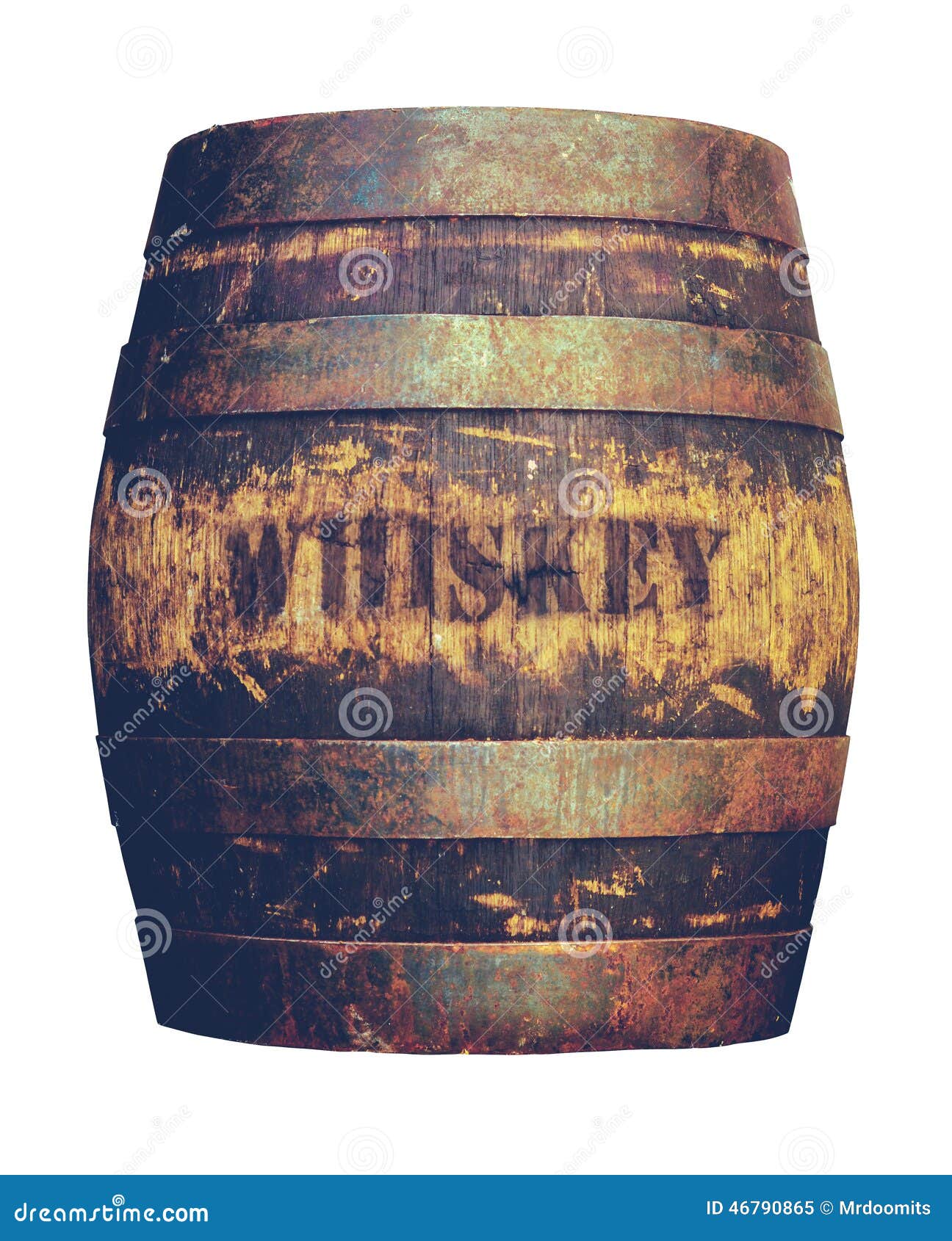 retro american whiskey barrel