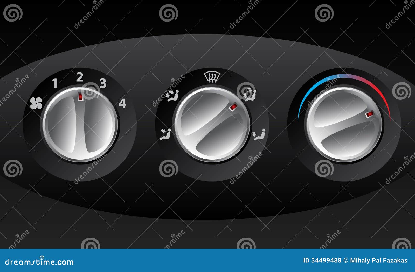 retro analog temperature controls