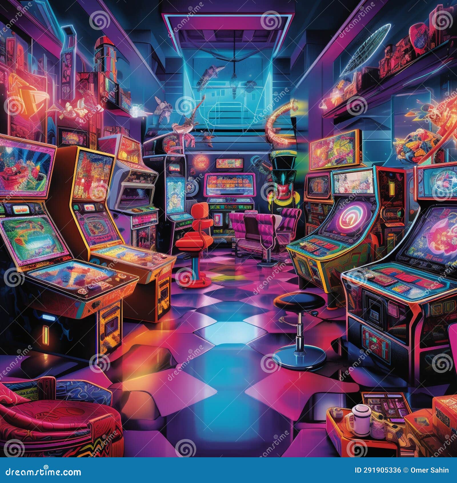 Retro Arcade: a Vibrant Collision of Pixelated Nostalgia in Puzzle Form 