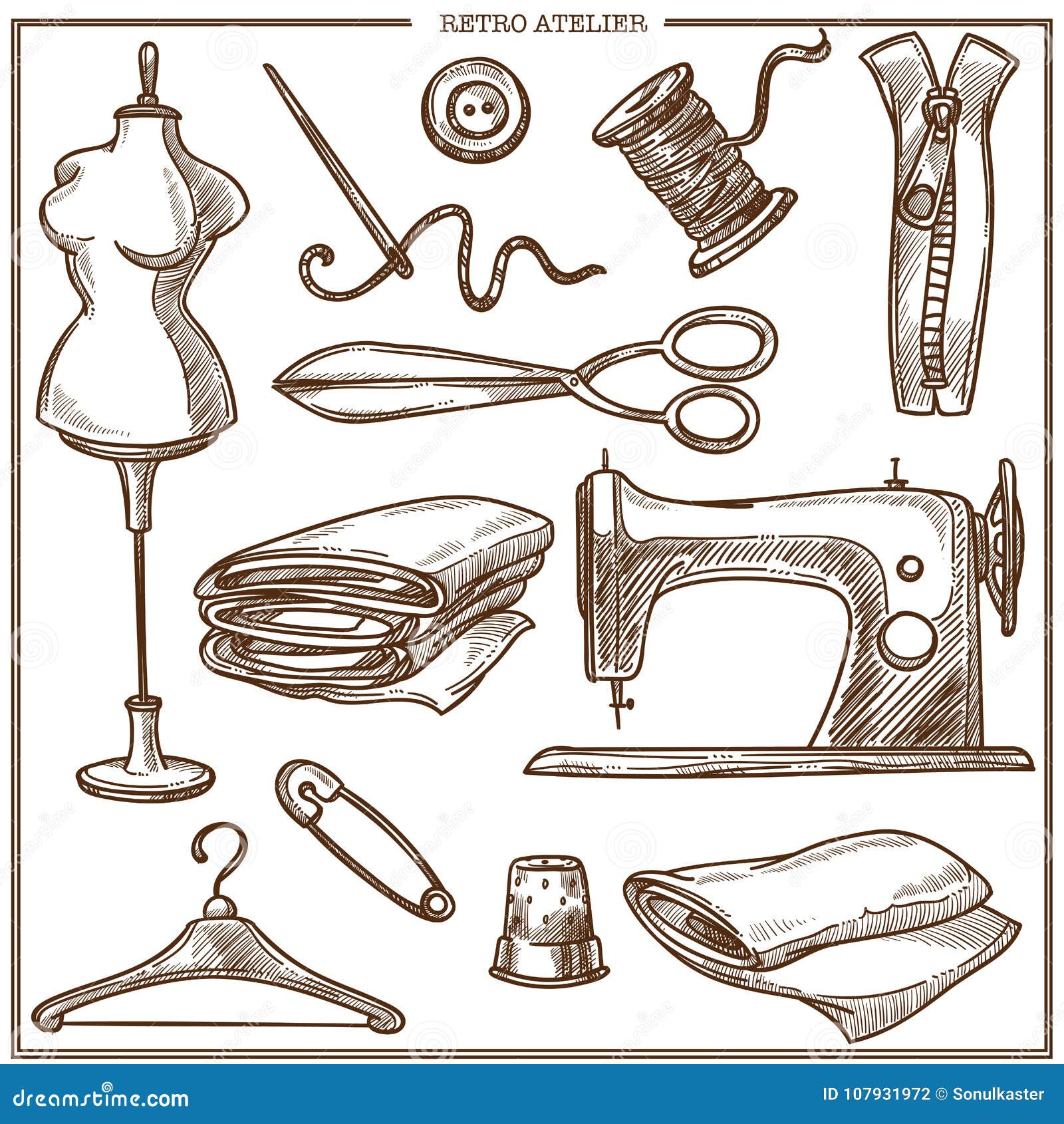 Sewing Tools Stock Illustrations – 8,073 Sewing Tools Stock Illustrations,  Vectors & Clipart - Dreamstime
