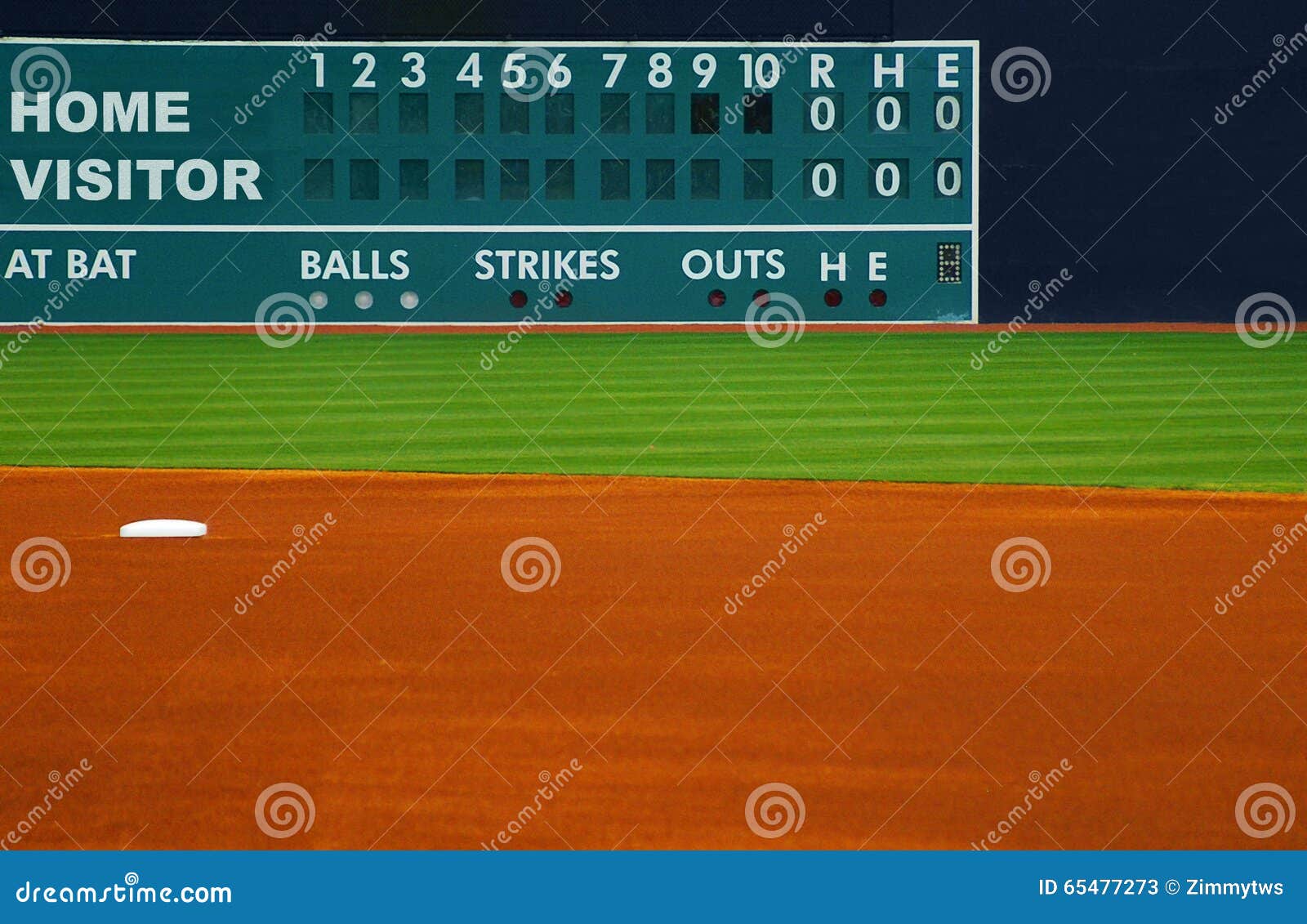 Retro Baseball Scoreboard Royalty Free Stock Photography