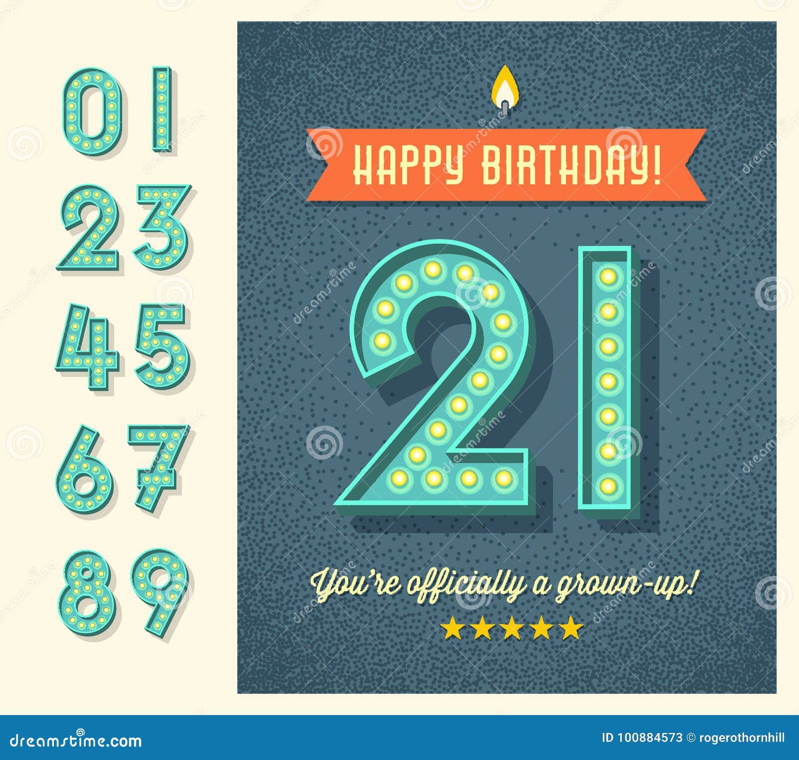 Birthday Numbers Stock Illustrations – 20,633 Birthday Numbers