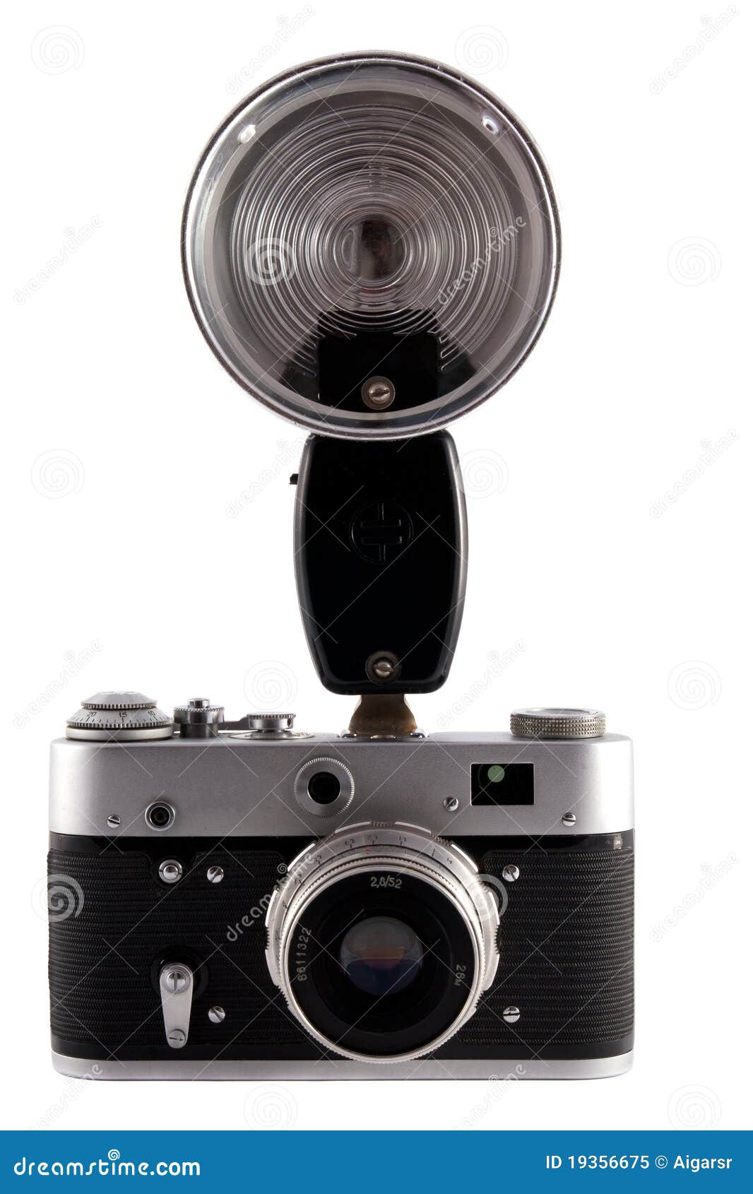 Retro Camera With Flash Royalty Free Stock Photo - Image ...
