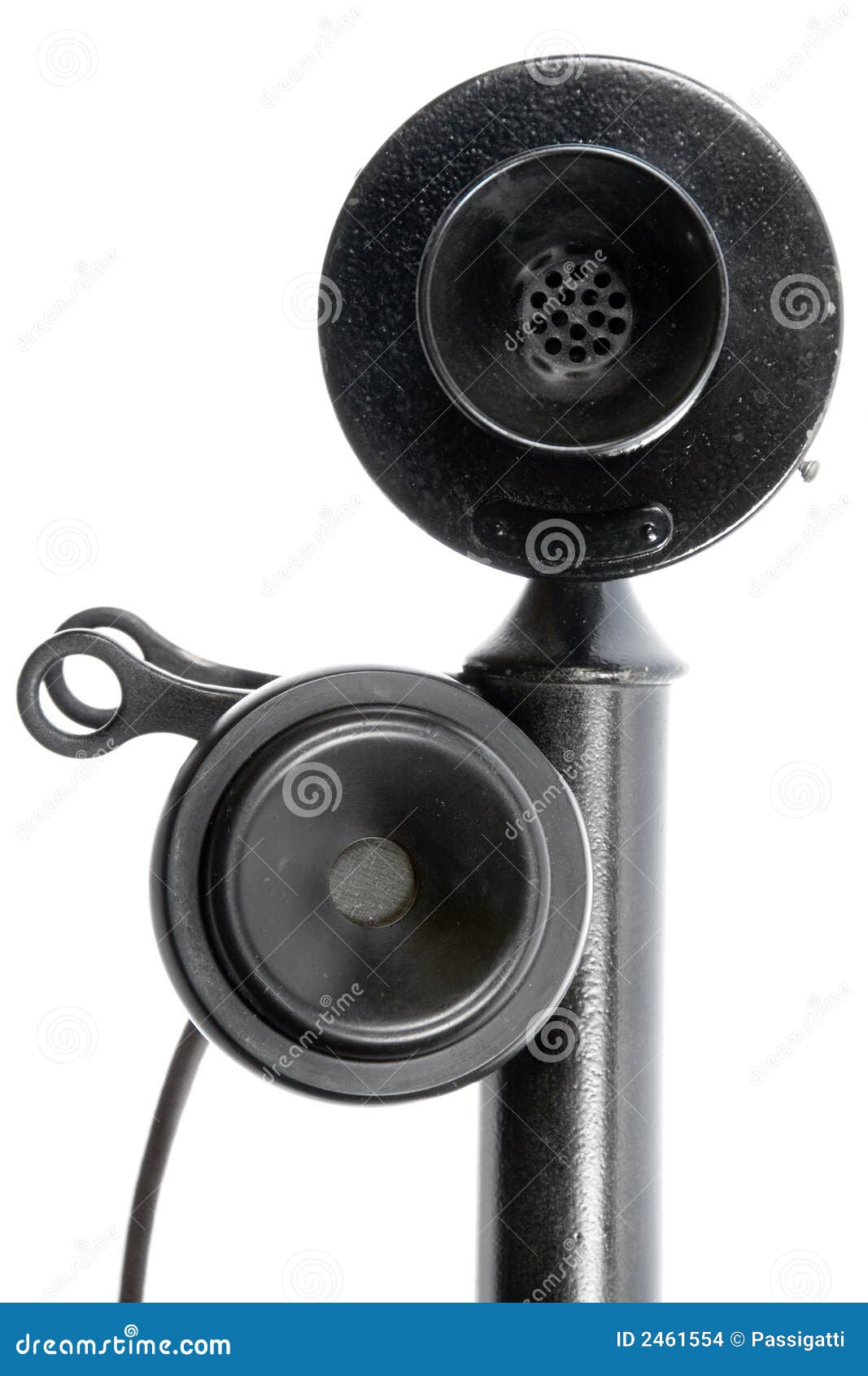 Retro Candlestick Phone stock photo. Image of hotline 2461554