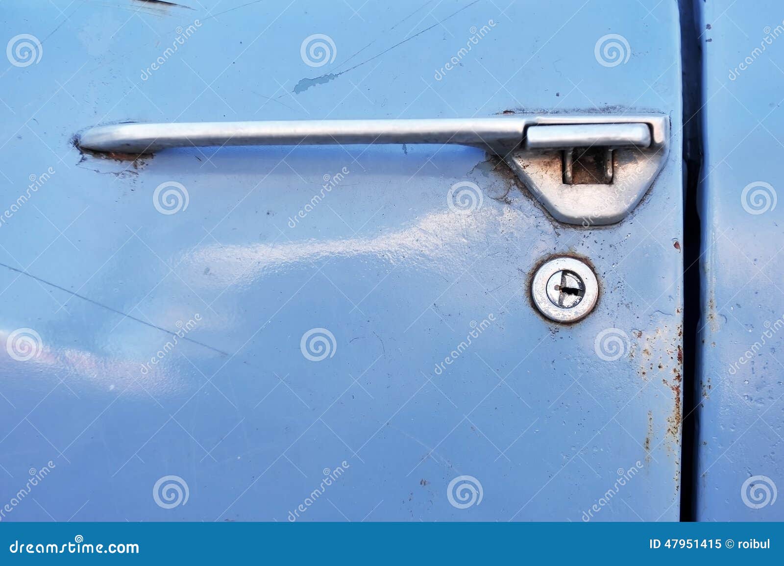 Retro car door lock stock image. Image of close, vintage 47951415