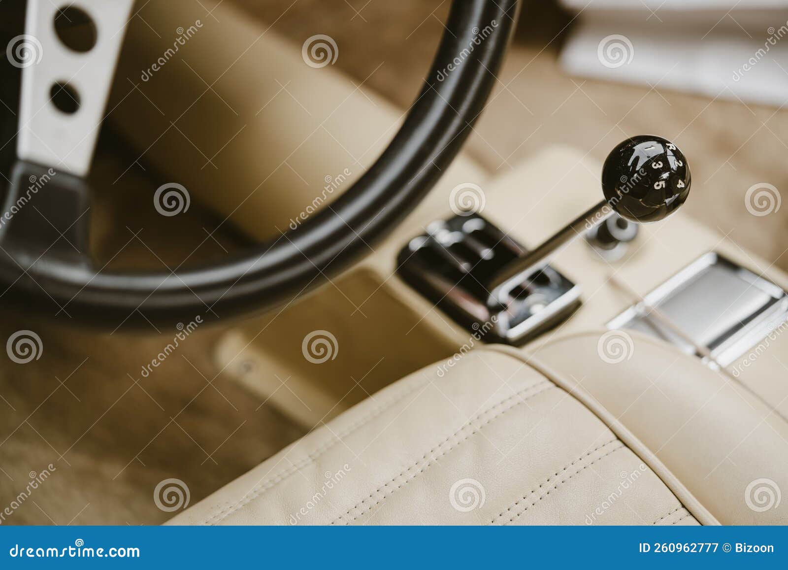 Retro car gear shifter stock image. Image of detail 260962777