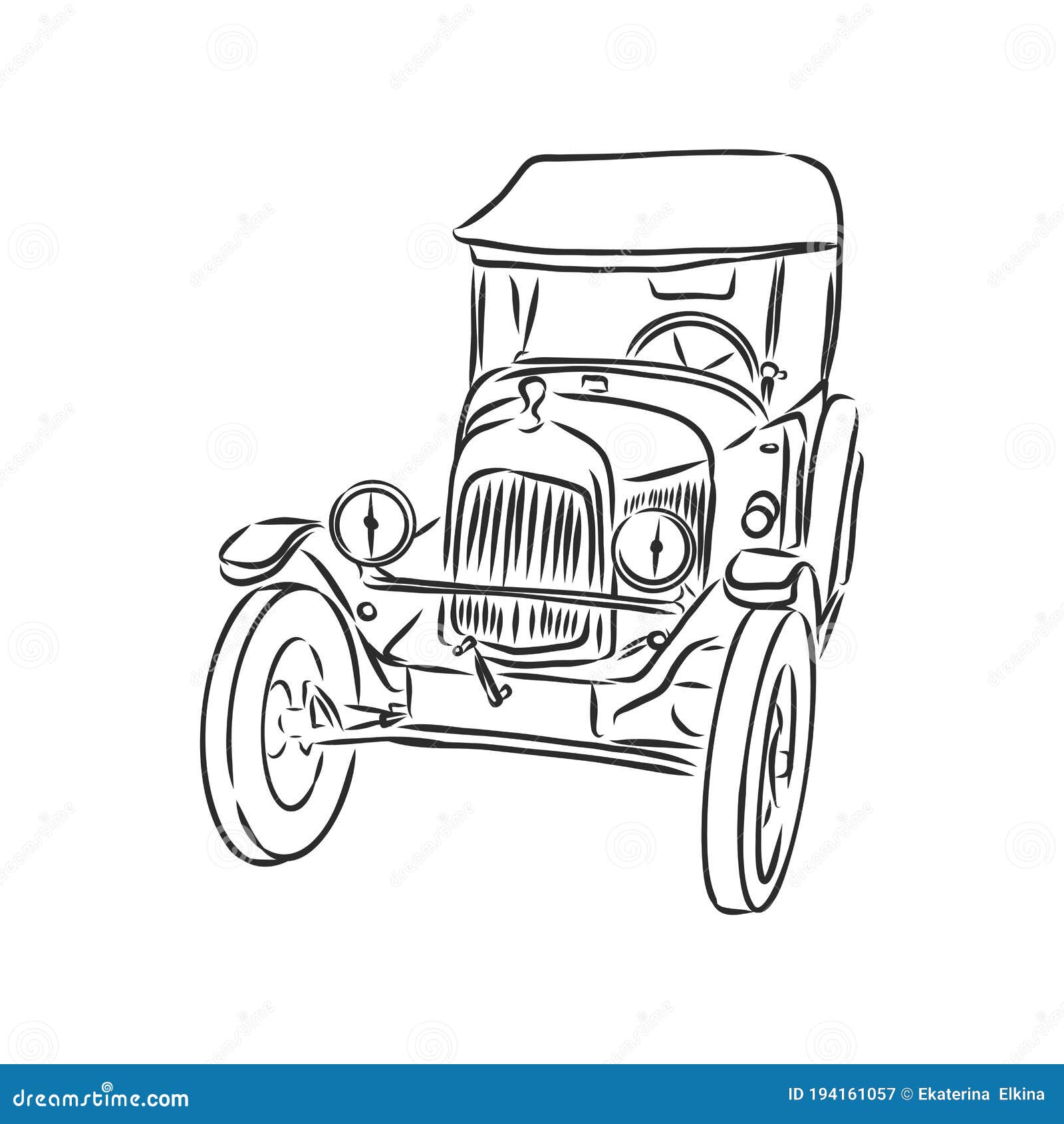 retro car  logo  template. transport or vehicle icon. retro car,  sketch 