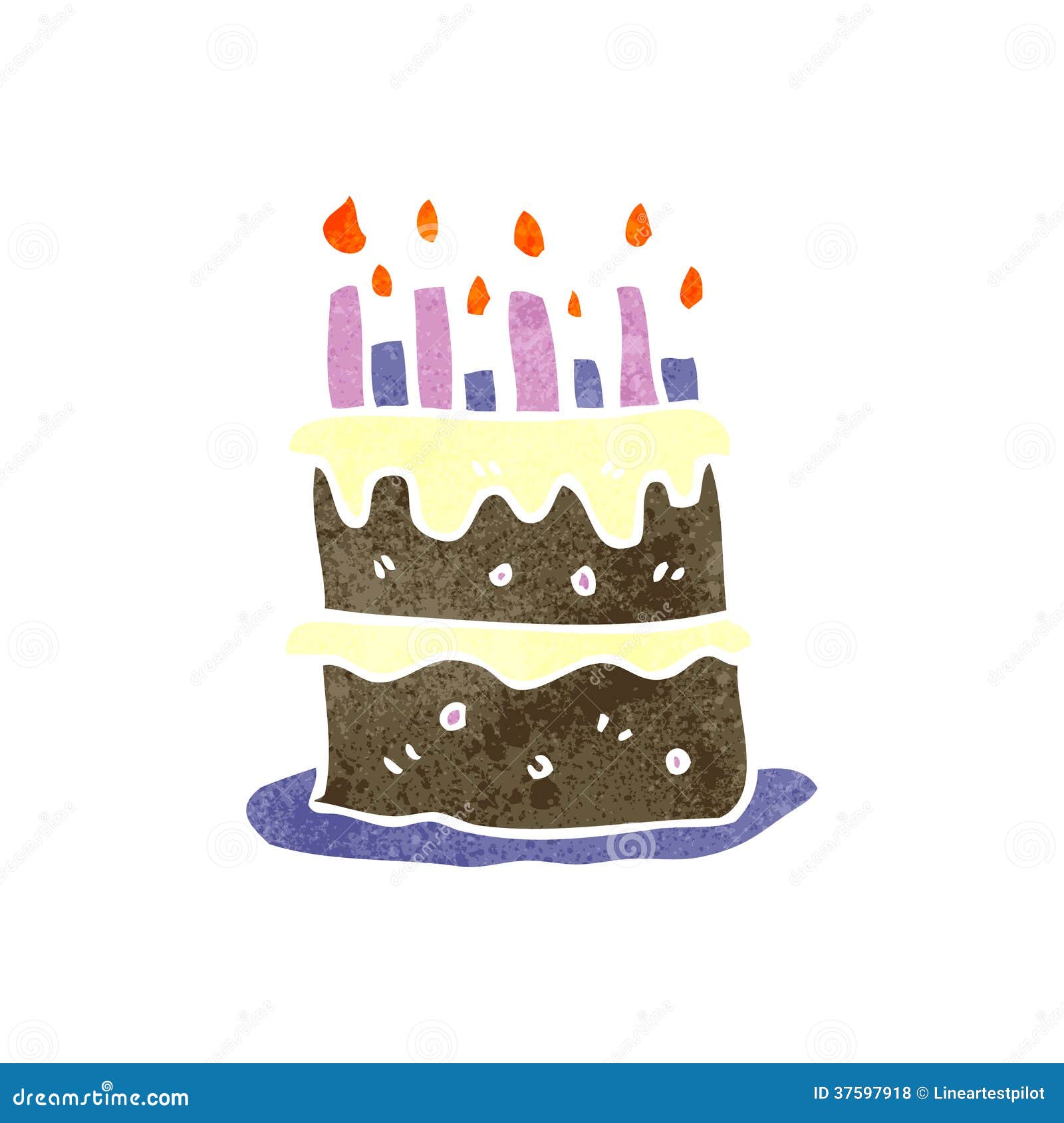 Cartoon Birthday Cake High-Res Vector Graphic - Getty Images