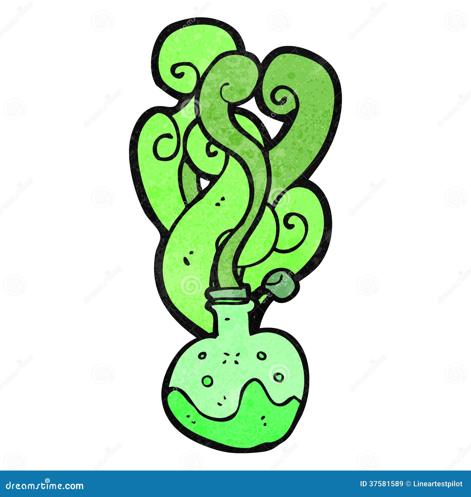 Retro Cartoon Chemical Bottle Royalty Free Stock Images - Image: 37581589