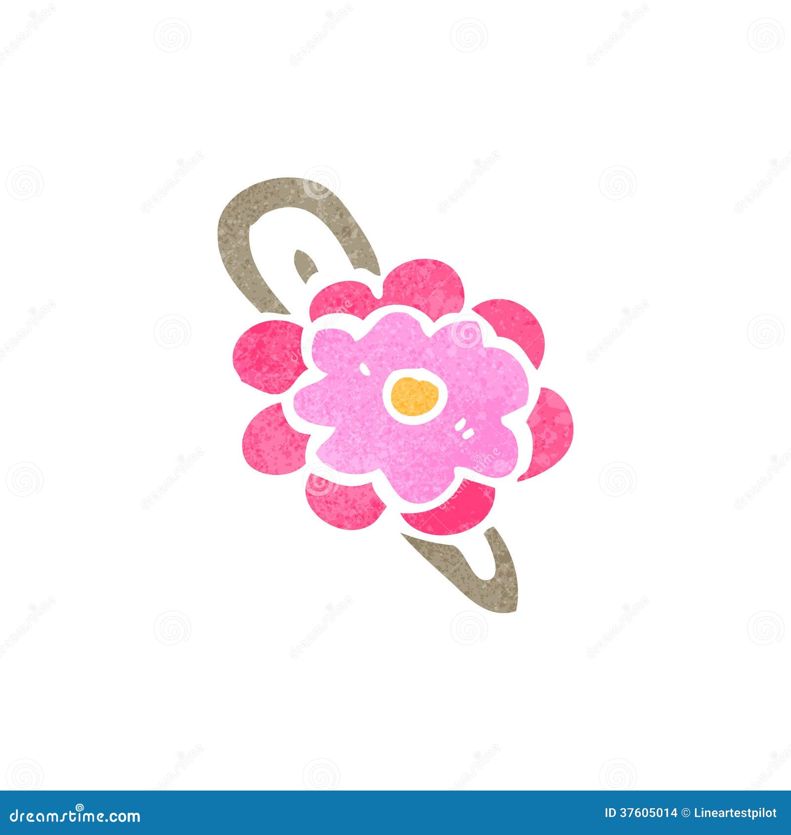 Retro cartoon hair clips stock illustration. Illustration of funny