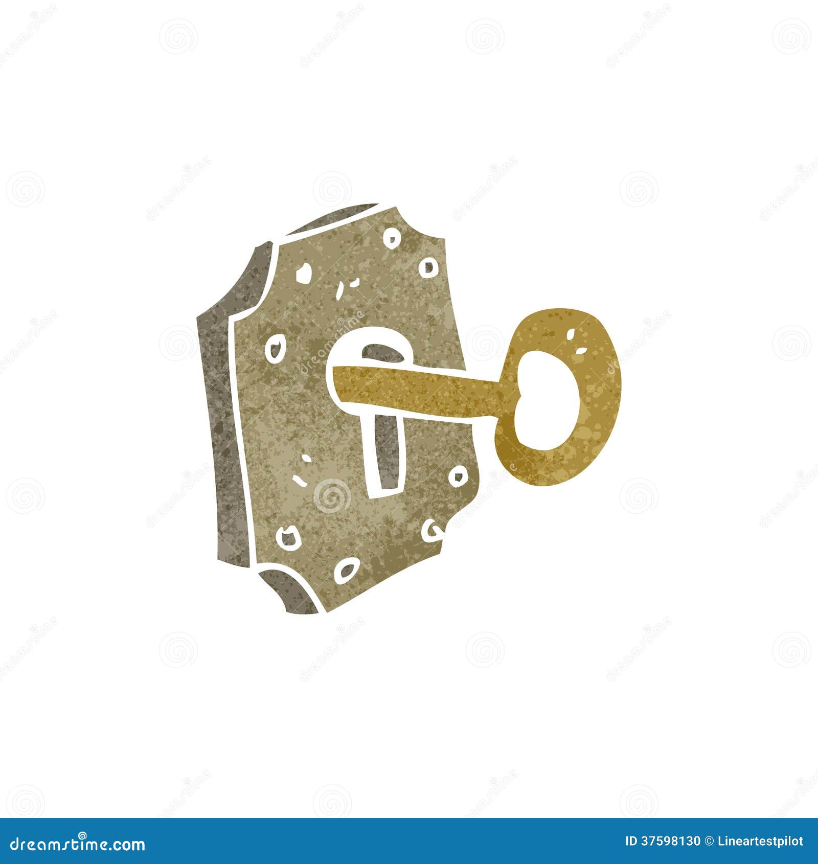 Retro cartoon lock and key stock vector. Illustration of retro - 37598130 Retro cartoon lock and key stock vector. Illustration of retro - 37598130