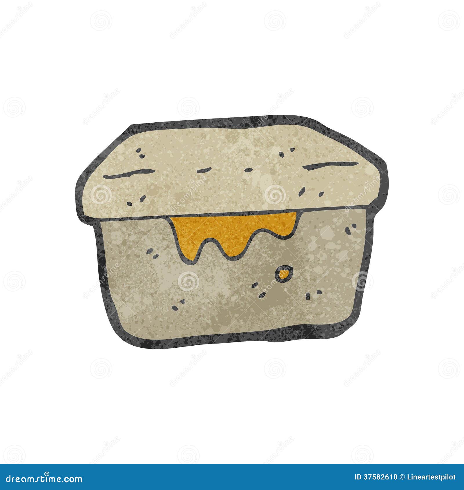 Retro cartoon lunch box stock vector. Illustration of cute 37582610