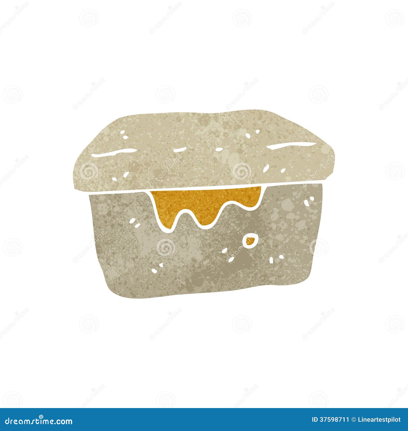 Retro cartoon lunch box stock vector. Illustration of lunch 37598711