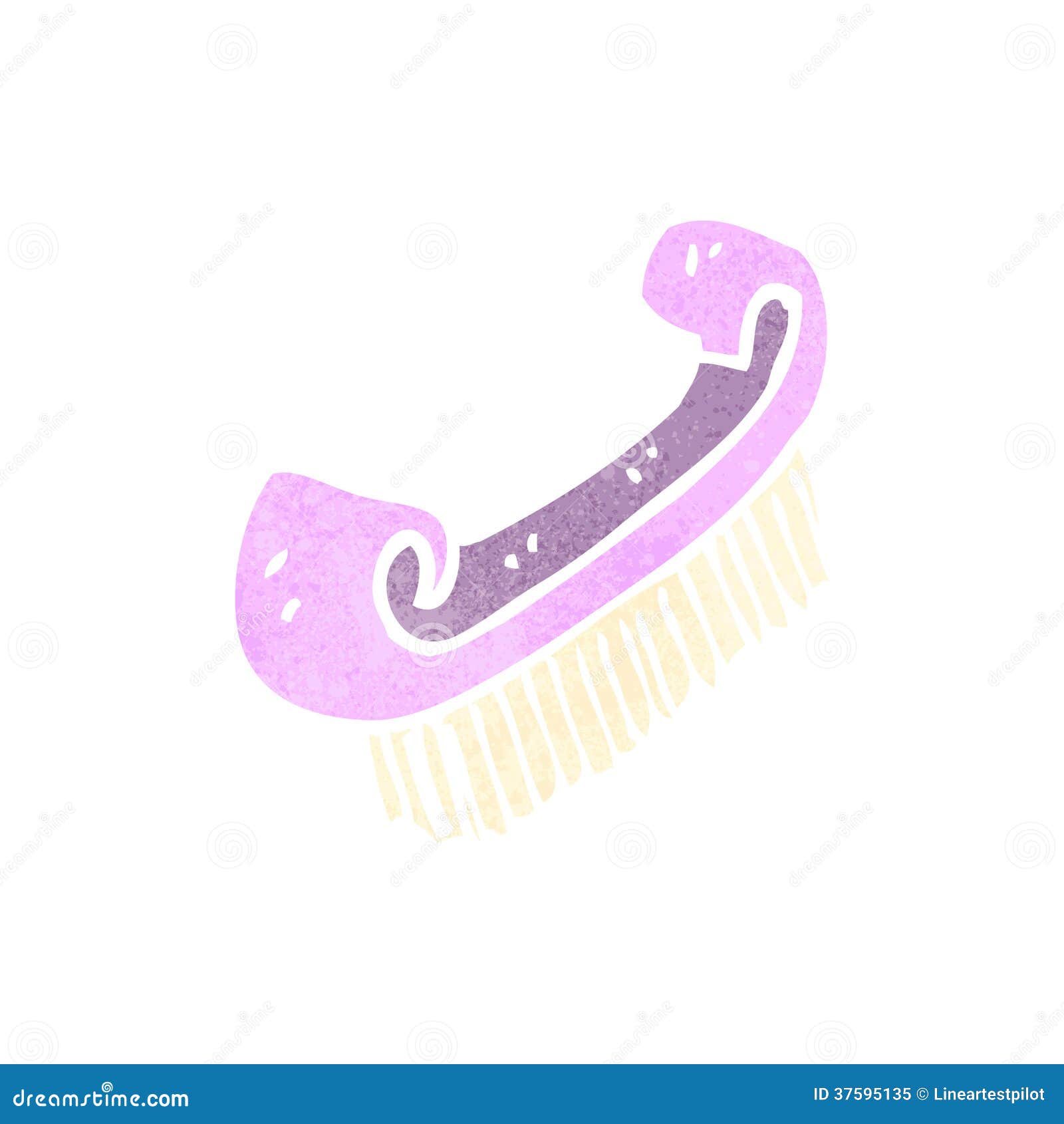 Retro cartoon nail brush stock vector. Illustration of cartoon 37595135