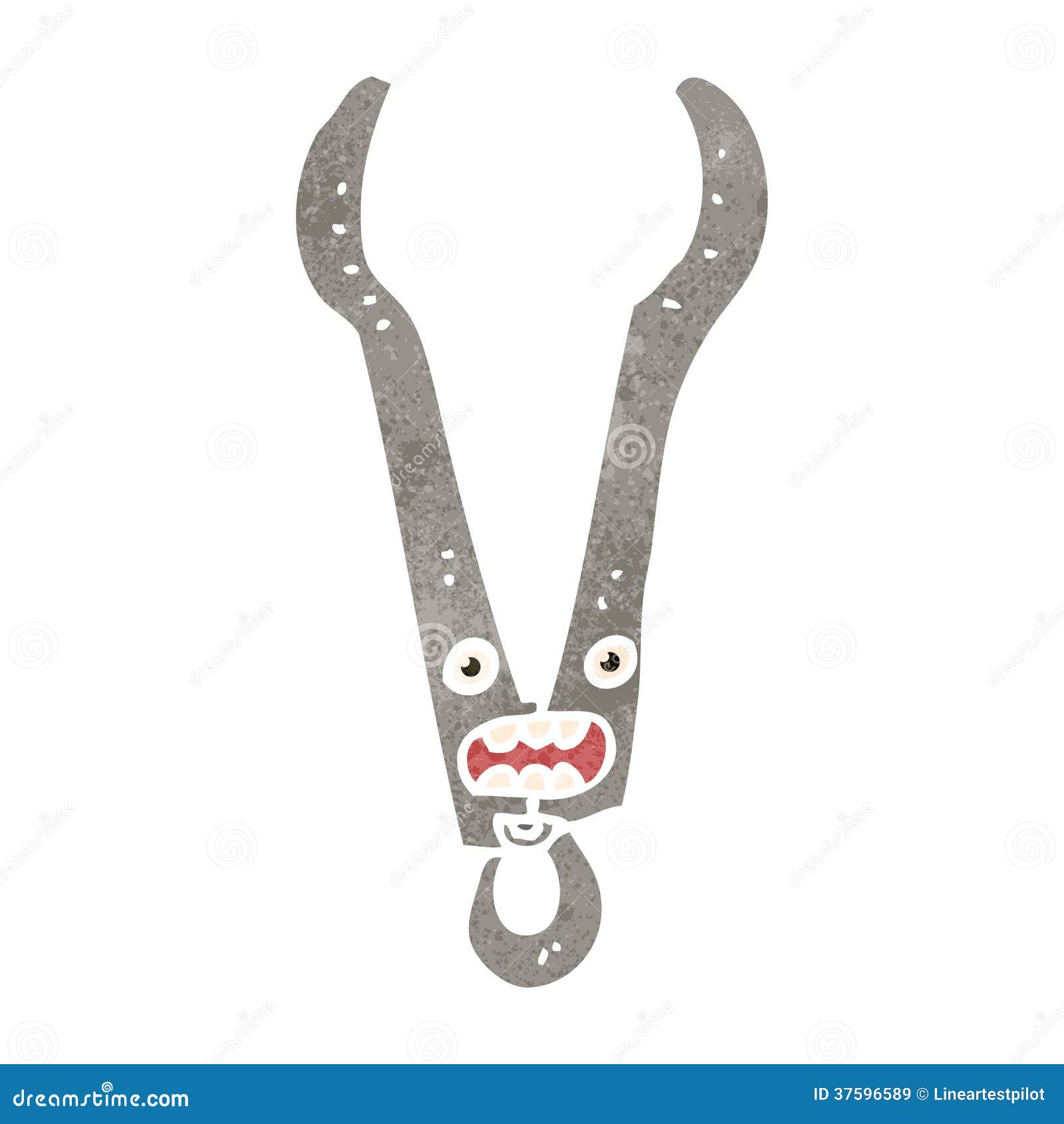 Retro Cartoon Tongs Royalty Free Stock Images Image 37596589
