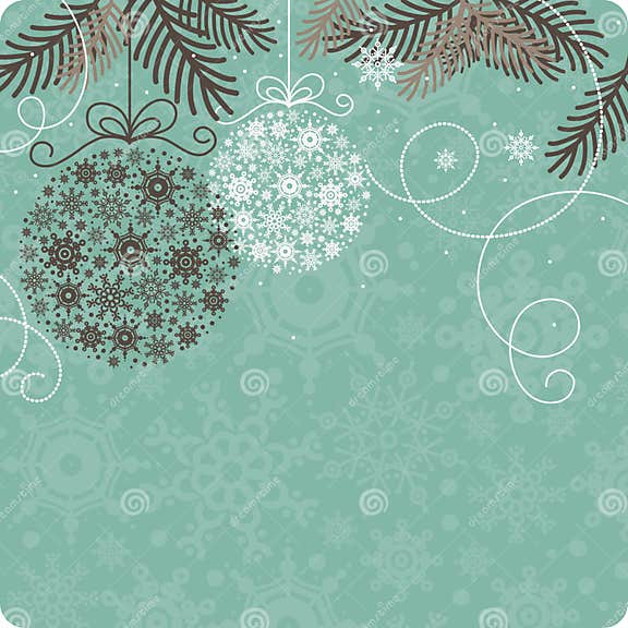 Retro Christmas background stock illustration. Illustration of ...