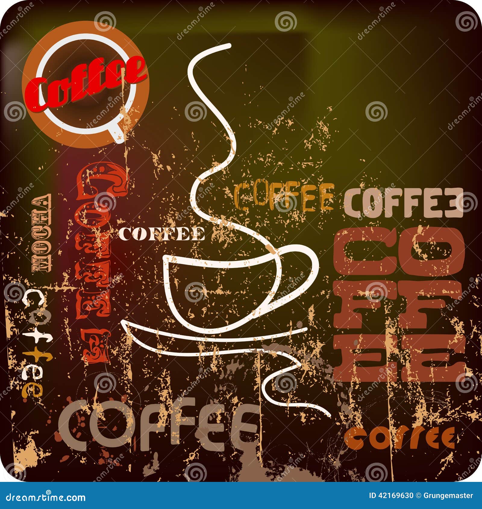 Retro Coffee Sign, Propaganda Stock Vector - Illustration of clustered,  assorted: 42169630