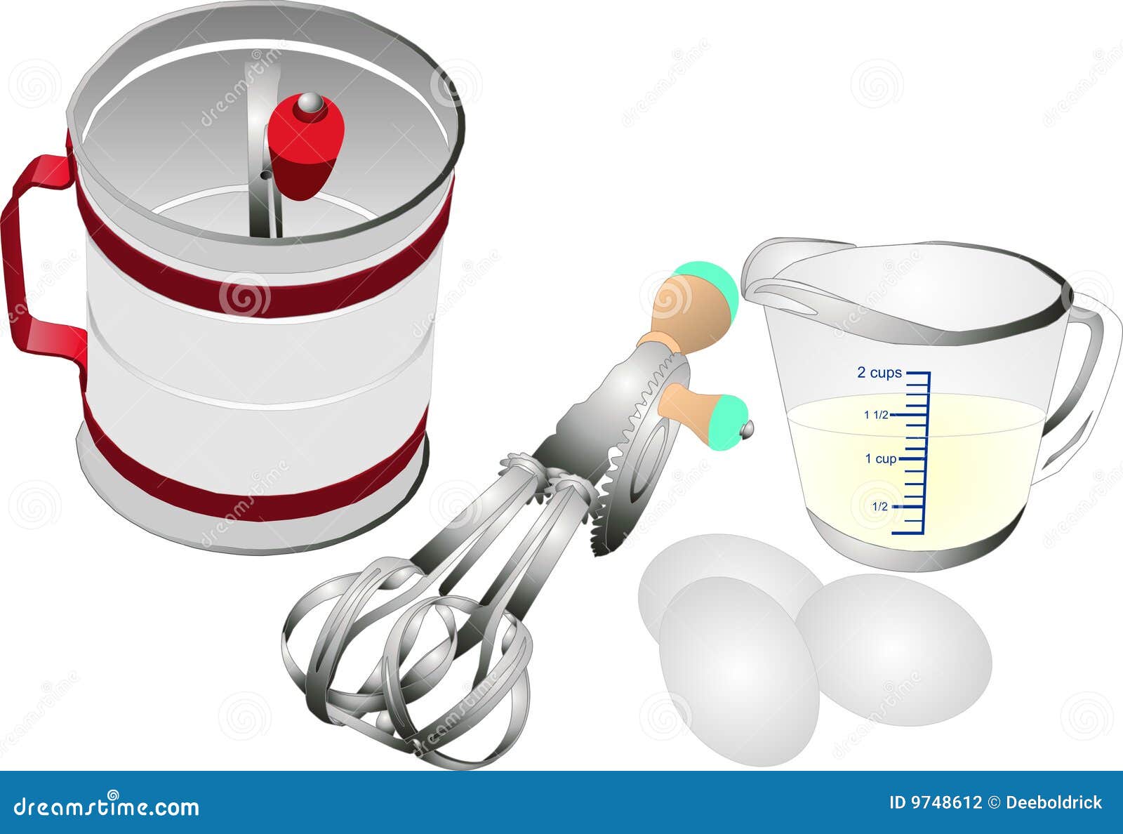 Measuring Cup For Baking And Cooking Color Vector Stock Vector Image & Art  - Alamy