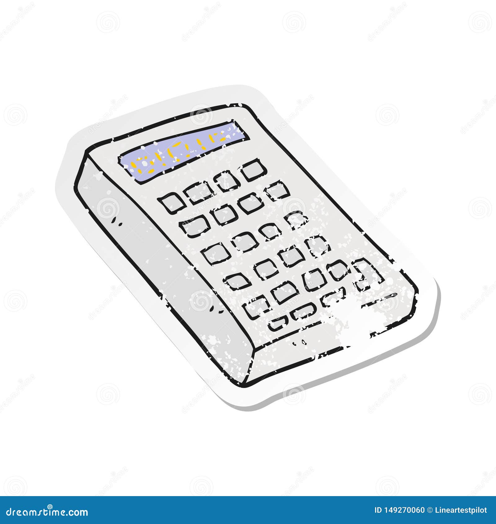 Calculator Pirate Hat Isolated On White Stock Illustration