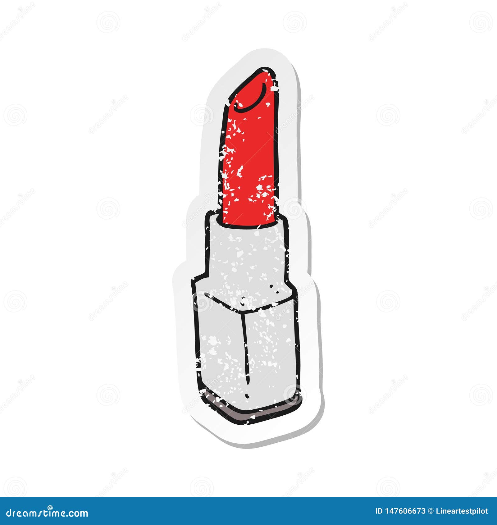 cartoon lipstick drawing