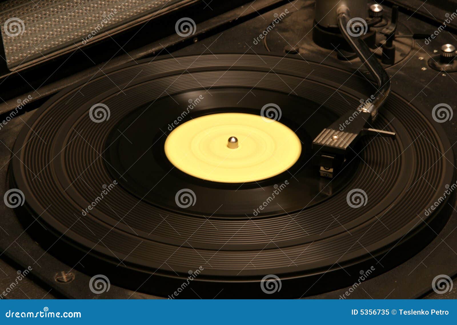 Retro dj s mixer stock image. Image of hands, equipment 5356735