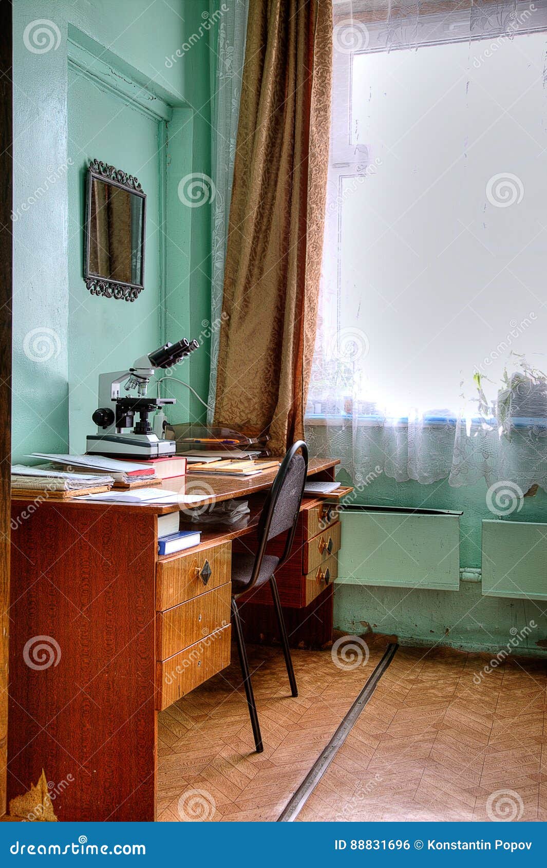 Retro doctor s office. stock photo. Image of office, medicine - 88831696
