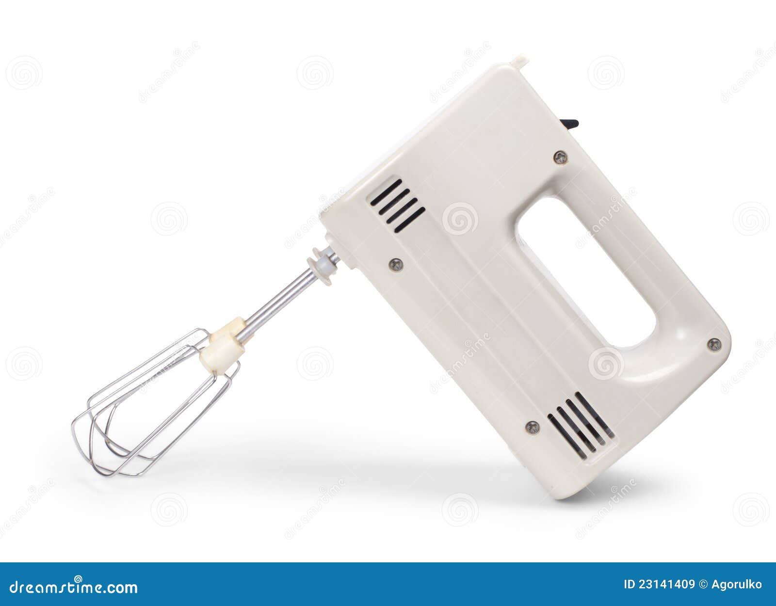 Retro Electric Mixer on White Stock Image Image of gadget, equipment