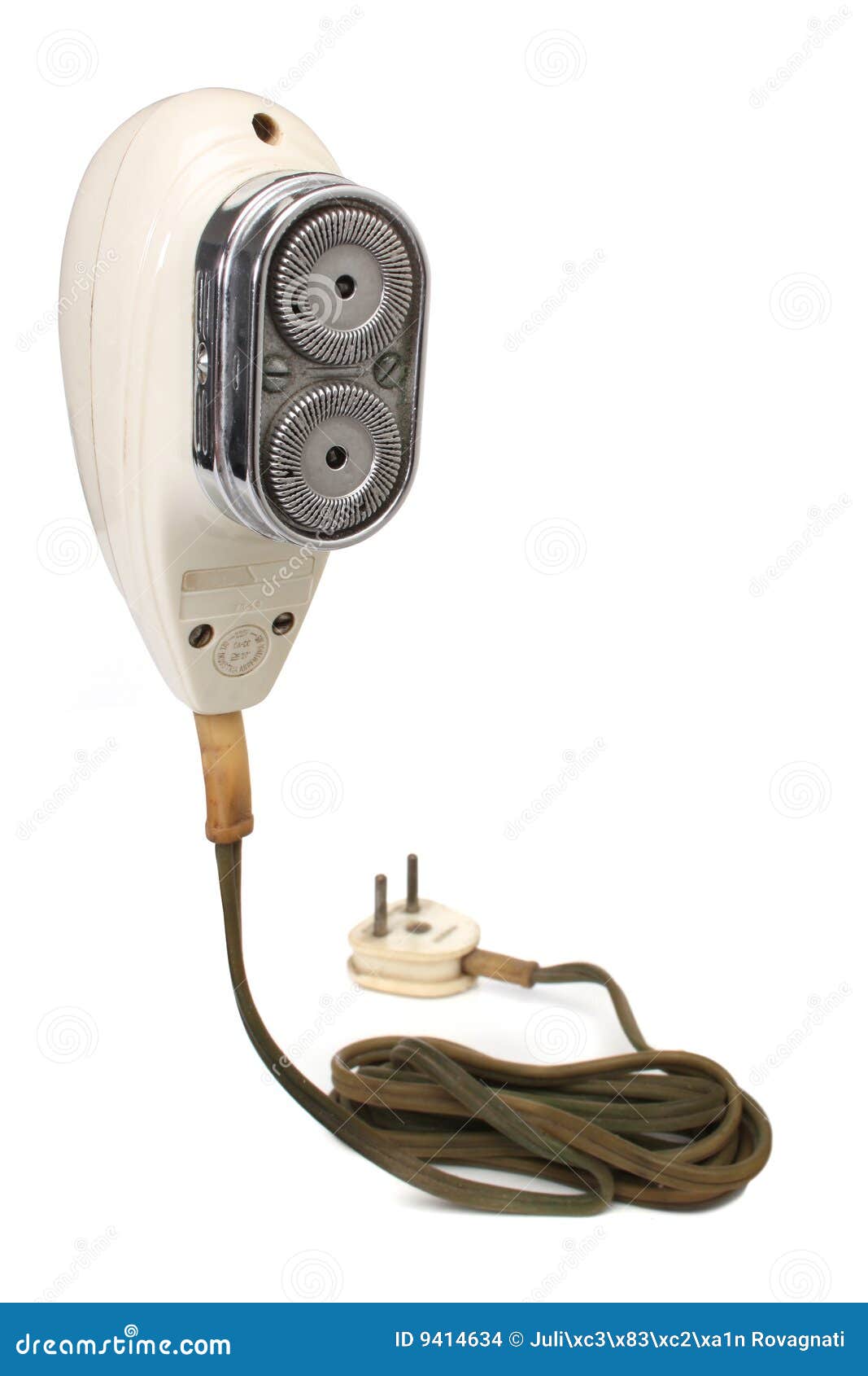Retro electric razor stock photo. Image of tool, cable 9414634