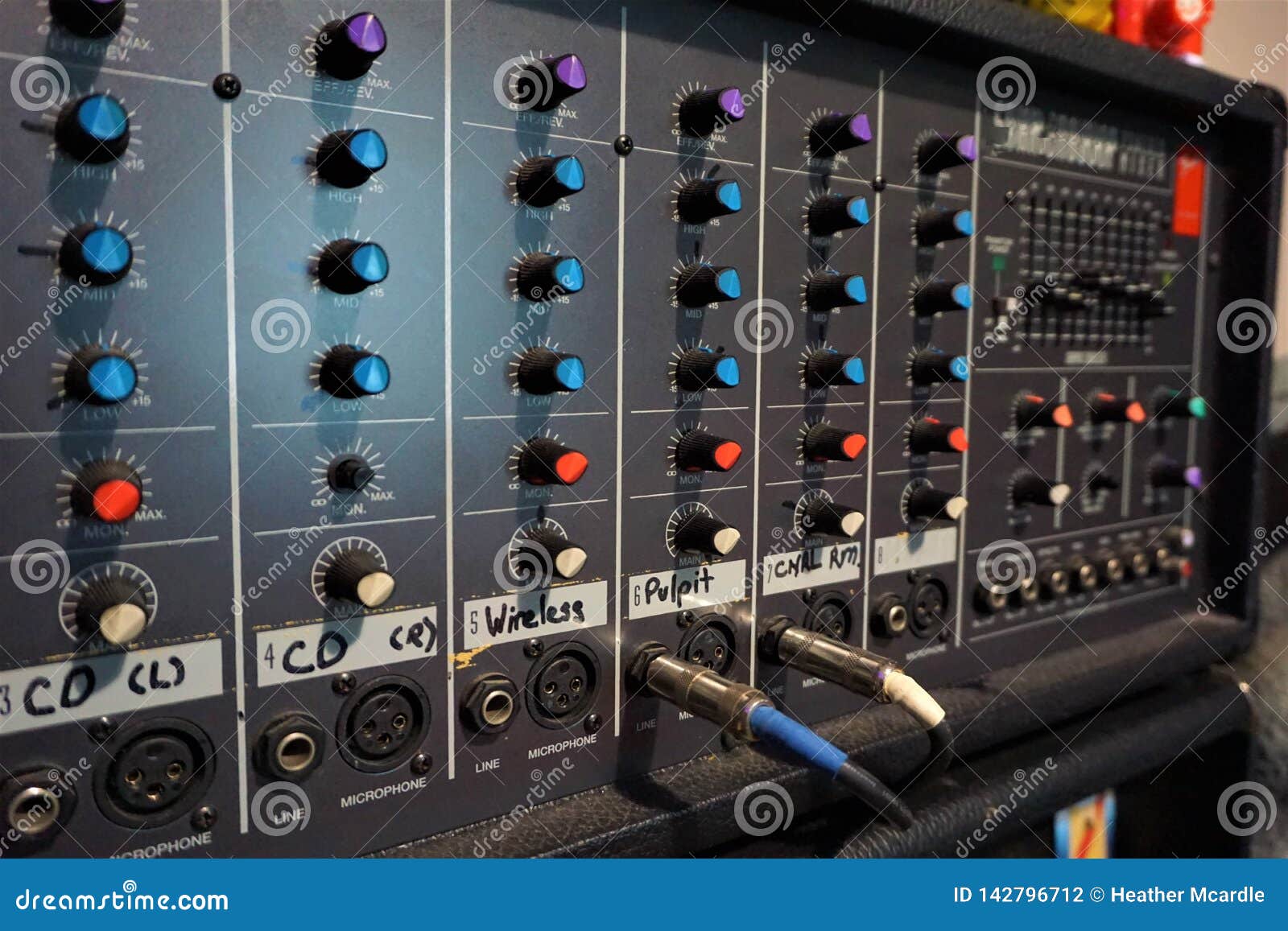 Retro Electronic Sound System Stock Photo - Image of dials, backdrop