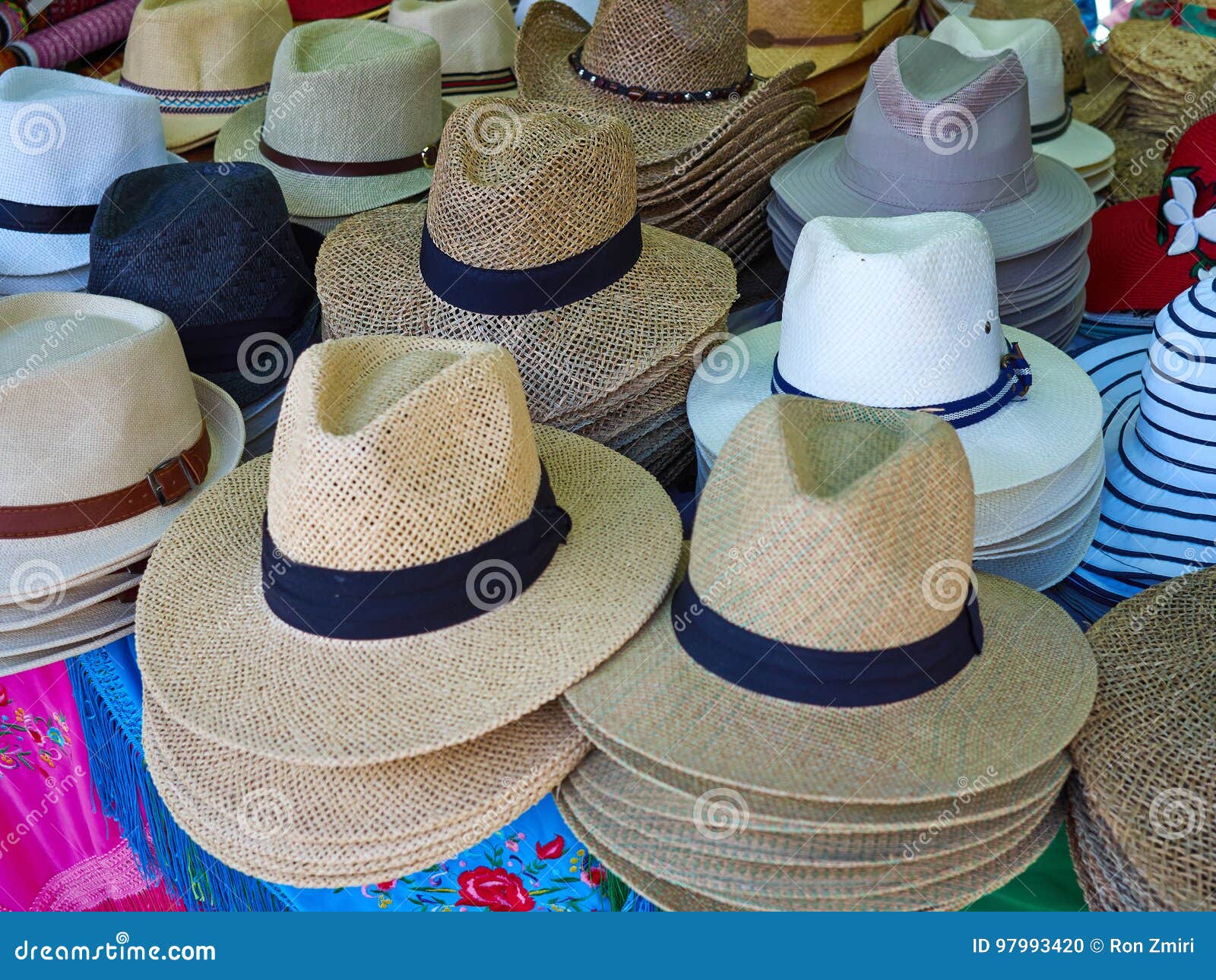 Retro fashion men`s hats stock photo. Image of protection - 97993420
